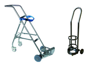 不銹鋼氧氣瓶推車C061、C062